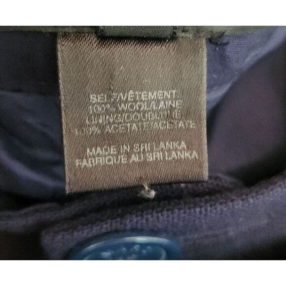 Marc Jacobs Navy Blue 100% Wool Wide Leg Dress Pant Trousers Lined Size 8 - Picture 9 of 10